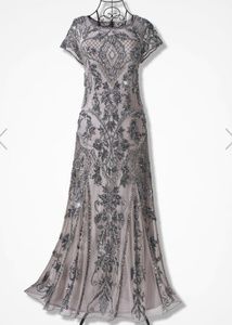 Enchantée Beaded Dress by Pisarro Nights